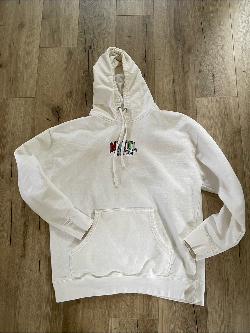 Mogul Moves merch Ludwig Ahgren fleece lined independent trading co white bone